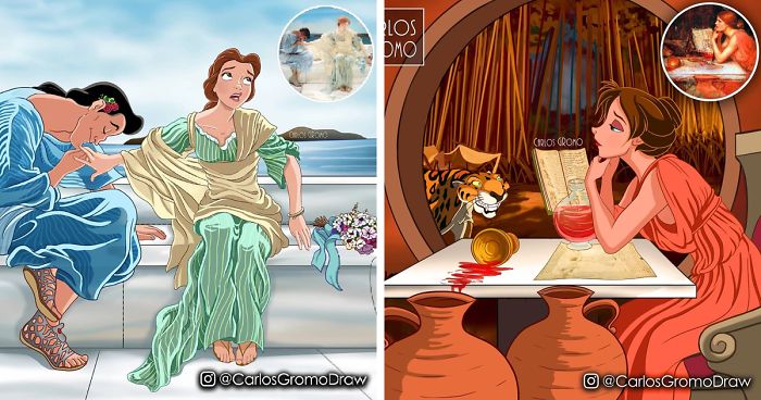 22 Images Re-imagined by Great Artist With Fabulous Disney Characters