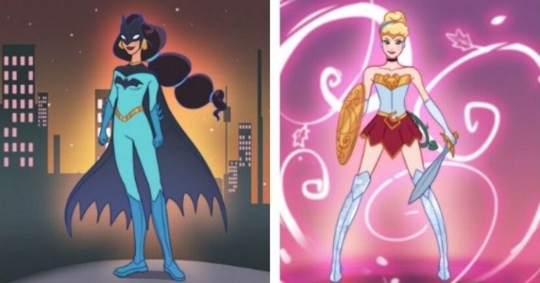 Artist Reimagined Disney Princesses As Marvel And DC Characters