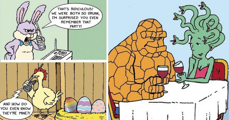 25+ Funny Illustrations for Sunny Street Comics By A New York Artist