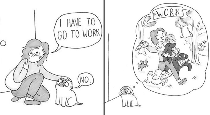 Artist Illustrates Comics About Her Pug That Perfectly Depicts Life With Dogs