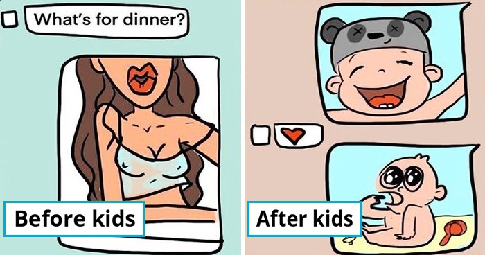 Funny Comics Show A Mother’s Struggle to Raise A Child