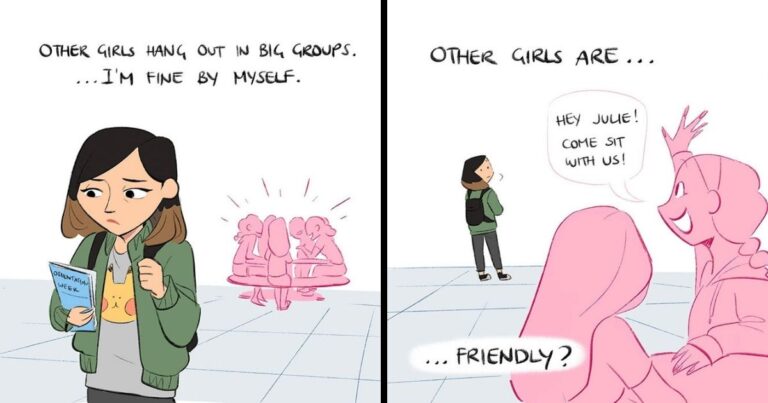 The artist really creates a webcomics to show how wrong the “I’m not like other girls” attitude really is.